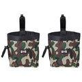 2pcs Outdoor Camouflage X. Coin Cm Dog Cloth Carrier Key Food Toys Pouches Small Carries Use Walking Case Container Snack Kibbles Indoor Toy Purse Holder Training Snacks Bag