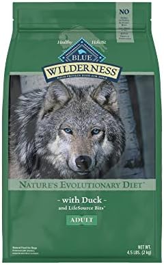  Blue Buffalo Wilderness High Protein, Natural Adult Dry Dog Food, Duck 24-lb