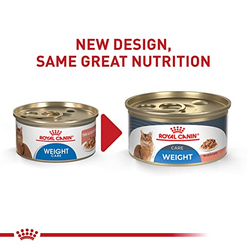  Royal Canin Feline Weight Care Thin Slices In Gravy Canned Adult Wet Cat Food, 3 Oz Cans 24-count