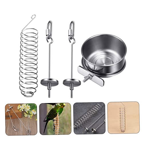  EVANEM Tool Toys 1 Set Bird Supplies Tool Set Toy Tray Bird Feeder Cat Toys Parrot Food Holder Food Bird Cup Parrot Feeding Bowls Mimic Pet Feeding Device Parrot Feeder Bird Food Container Bird Toy