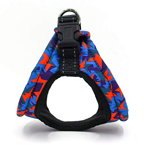  LFOEwpp7 Dog Vest Harness, Pet Dog Puppy Adjustable Breathable Reflective Training Walking Vest Harness 4# L