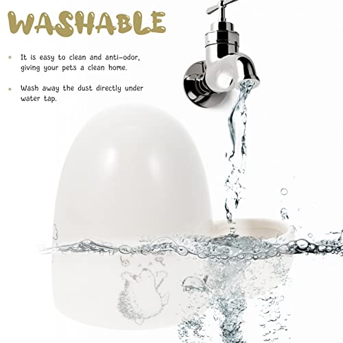  NOGRAX Bird Accessories Hamster Water Feeder Automatic Pet Waterer Feeder Ceramic Small Animal Bowl Pet For Hamster Hedgehog Chinchilla Guinea Pig Hamster Accessories Feeder
