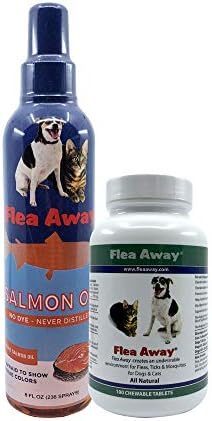  Flea Away All Natural Supplement For Fleas, Ticks, And Mosquitos Prevention For Dogs And Cats, 100 Chewable Treat Tablets, Single