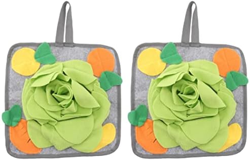  Mipcase 2pcs Tunnel Rabbits Clicker Pratical Dogs Rabbit, Forbid Mat With Puzzle Non All Sniff Small Chinchillas, Dog Things Pigs, For To Stuff Cooling Animals Rabbits, Licking