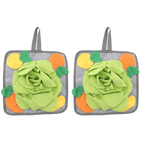  Mipcase 2pcs Tunnel Rabbits Clicker Pratical Dogs Rabbit, Forbid Mat With Puzzle Non All Sniff Small Chinchillas, Dog Things Pigs, For To Stuff Cooling Animals Rabbits, Licking