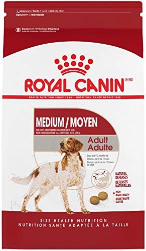  Royal Canin Medium Breed Adult Dry Dog Food, 30 Lb Bag