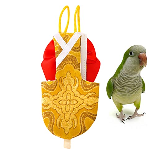  Balacoo Bird Carrier For Accessories Nappy Cockatiels Flying Macaw Yellow Cockatiel Parrot Parakeets Layer, Cute Suit Bird Clothes Parakeet Pigeon Inner S, S Budgie Flight Pant