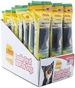  Ultra Chewy Naturals Dog Treats Bone Made In USA Highly Digestible Irresistible Flavors Special Box With Individual Packages (Peanut Butter, 12 Count)