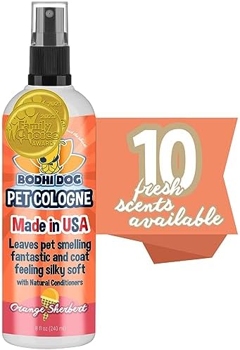  Bodhi Dog Natural Pet Cologne | Premium Scented Perfume Body Spray For Dogs And Cats | Clean And Fresh Scent | Natural Conditioning Qualities | Made In USA (Baby Powder, 4 Fl Oz)