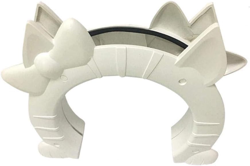 GENERIC Door Door For Cats Interior 2 Way Hole Shape Pass Fits Hollow Core Glass Solid Door For Cats Up Dog Gate Hole 2Pcs White