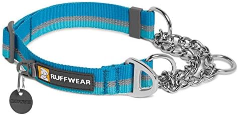  Ruffwear, Chain Reaction Dog Collar, Martingale Style For On-Leash Walking, Sunset, 14"-20"