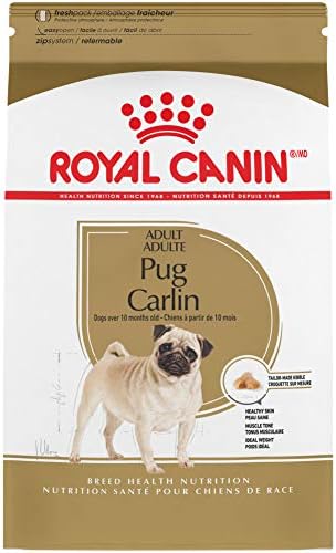  Royal Canin Pug Adult Breed Specific Dry Dog Food, 10 Lb Bag