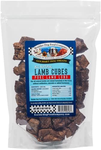  Bison Cubes: Pure Bison Dog Treats - All Natural Treats For Dogs. Vet Approved, Single Ingredient, Grain Free, Healthy & Nutritious Real Meat, Low Calorie Treats For Dogs (Bison Lung, 16oz)
