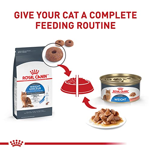  Royal Canin Feline Weight Care Thin Slices In Gravy Canned Adult Wet Cat Food, 3 Oz Cans 24-count
