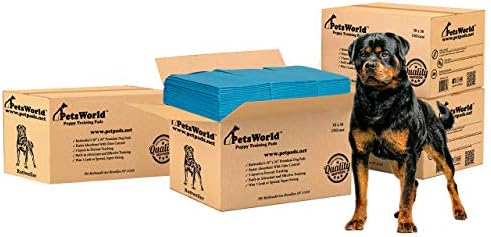  PETSWORLD Extra Large Potty Pads For Dogs, Odor Eliminating 30" X 36", 300 Count Pee Pads For Pets, Gigantic XL Dog Pads, 5 Layer Ultra Absorbent Technology, Leak Proof Training Pads For Dogs & Cats