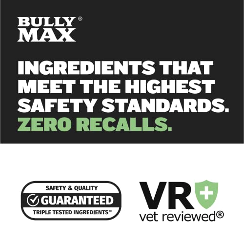  Bully Max Dog Food 24/14 High Protein & Growth Formula - Dry Dog Food, Puppy Food W/Lamb & Rice, All Breed Puppy Essentials, Slow Cooked Pet Food For Sensitive Stomachs, 5-Pound Bag