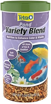  TetraPond Variety Blend, Pond Fish Food, For Goldfish And Koi Yellow 2.25 Pound (Pack Of 1)