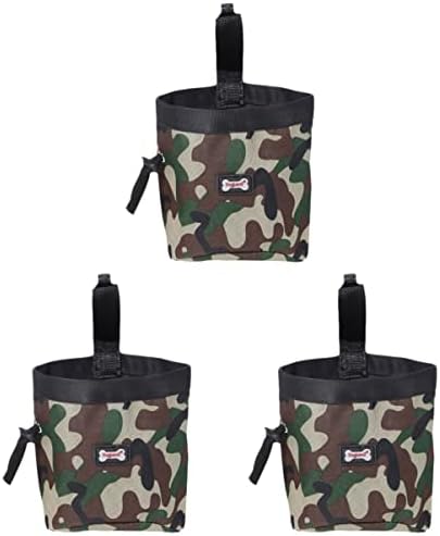  2pcs Outdoor Camouflage X. Coin Cm Dog Cloth Carrier Key Food Toys Pouches Small Carries Use Walking Case Container Snack Kibbles Indoor Toy Purse Holder Training Snacks Bag