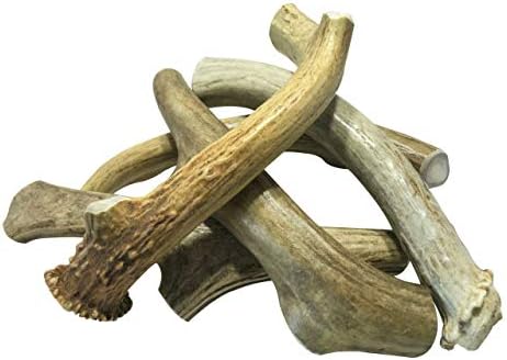  WhiteTail Naturals | 3 Pack Medium | Deer Antler Dog Chews | All Natural Organic Antlers For Dogs | Long Lasting Antler Bones For Dogs | Durable Antler Dog Toy