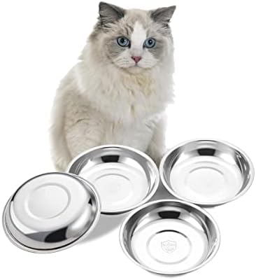  VENTION Stainless Steel Cat Bowls, Cat Food Bowl For Indoor Cats, Whisker Fatigue Cat Bowl, Shallow Cat Dishes