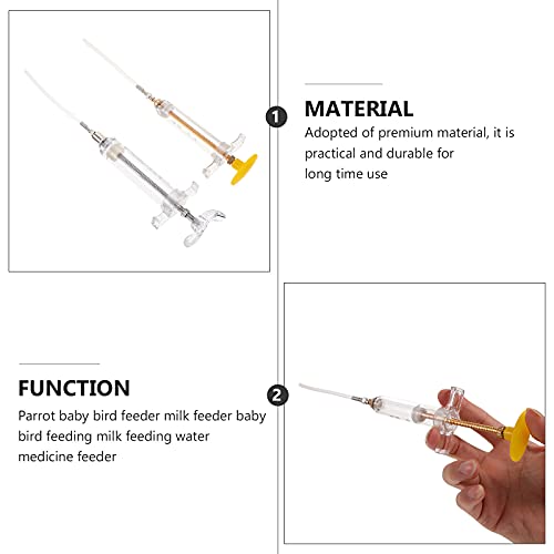  Puppy 1 Set Bird Feeding Syringe With Feeding Tube Baby Bird Liquid Food Feeding Tool Pet Bird Feeder
