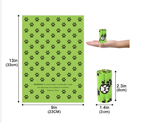 GENERIC DOGBELL 4 In 1 Dog Portable Water Bottle With Food Container And Pet Waste Bag Container With LED Flashlight Additional Plastic Bags Bundle Dog Supplies With Shovel And Snack Storage Green 9100