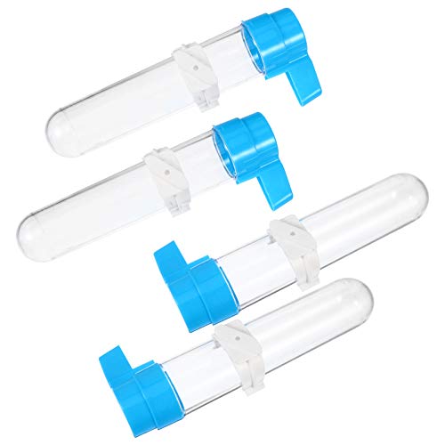  NOGRAX 5pcs Feeder Larks Container For Hanging And Budgie Plastic Lovebirds Cockatiel Canaries Parrot Ml Feeding Yellow Parrots Bottles Feeders Drinking Small Leakage Bird Dispensers Feeder