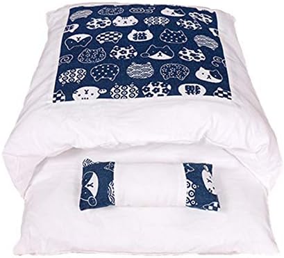  JENPECH 2021 New Lovely Cat Bed - Owl Star Print Cat Warm Sleeping Bed Bag - Washable Closed Kitten Net With Pillow