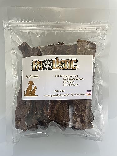  Pawlistic Dehydrated Beef Lungs Treats For Cats And Dogs- 4oz…