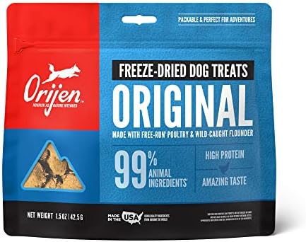  ORIJEN Freeze Dried Original Dog Treats, WholePrey Ingredients, 3.25oz