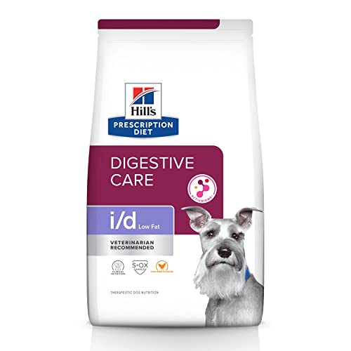  Hill's Prescription Diet I/d Low Fat Digestive Care Chicken Flavor Dry Dog Food, Veterinary Diet, 27.5 Lb. Bag