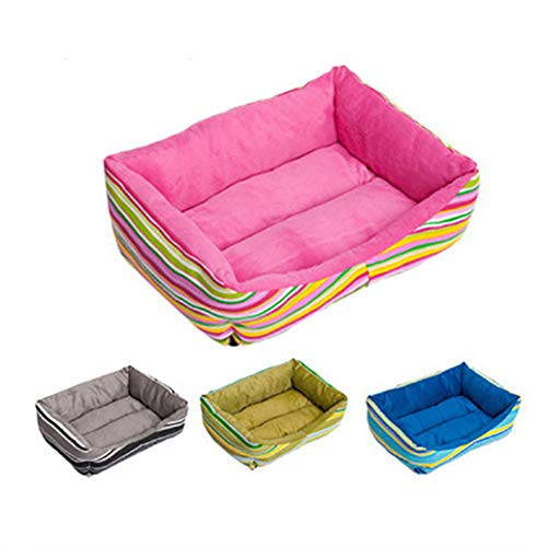  SENERY Winter Striped Beds For Large Dogs Washable Pet House Soft Warm Dog Mats Pad Merry Christmas Decor