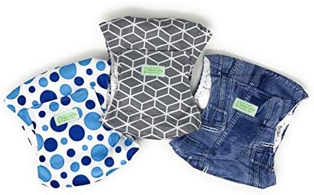  Dr. Judy Morgan's Naturally Healthy Pets Washable Male Dog Diaper Belly Band Wrap Print Colors (X-Large)