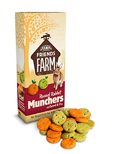  SupremePetfoods Tiny Friends Farm Russel Rabbit Munchers With Carrot & Leek 4.2 Oz - Pack Of 1010