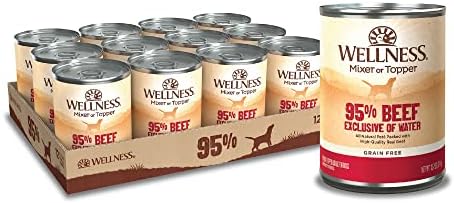  Wellness 95% Chicken Natural Wet Grain Free Canned Dog Food, 13.2-Ounce Can (Pack Of 12)