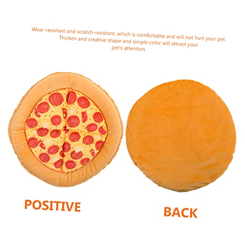  Balacoo 5pcs Cat Nest Pet Mats Cushion Pet Self Warming Pad Pizza Pet Mattress Plush Dog Toys Outdoor Pet Bed Big Cat Little Cat Kitten Bed Cat Toy Bed For Dogs Kitten Cage Keep Warm Cloth