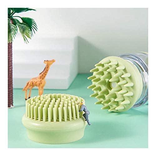  YangYan Pet Bath Brush Dog Massage Brush Multifunctional Storage Shampoo Bath Liquid Bath Dog Brush Green (Color : Green)