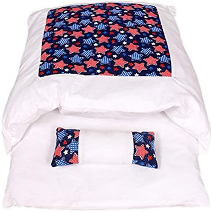  JENPECH 2021 New Lovely Cat Bed - Owl Star Print Cat Warm Sleeping Bed Bag - Washable Closed Kitten Net With Pillow