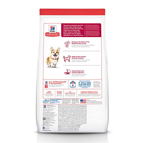  Hill's Science Diet Dry Dog Food, Adult, Small Bites, Lamb Meal & Brown Rice Recipe, 33 Lb. Bag