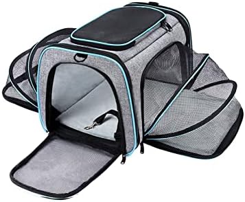  AYENCI Pet Backpack, Pet Carriers Bag Portable Breathable Foldable Bag Cat Dog Carrier Bags Outgoing Outdoor Travel Pets Cats Handbag Safety Zippers (Color : Red, Size : Small)