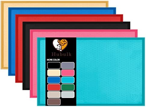  Hubulk Dog Feeding Mat,Silicone Pet Food And Water Bowl Placemat,Dishwasher, High Raised Edge To Prevent Spills,Nonslip Waterproof Tray To Stop Messes On Floor（24"x16"x0.5", Taupe）