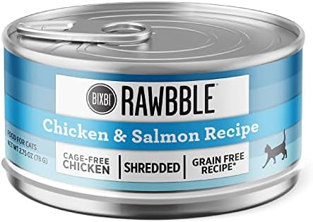  BIXBI Rawbble Tuna Pate Recipe Cans – Grain Free, Protein Rich Wet Cat Food – (2.75 Ounce Cans, Case Of 24)