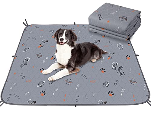  UPSKY Washable Pee Pads For Dogs, 2 Pack Puppy Pads 41" X41” Reusable Pet Training Pads Super Absorbent Dog Potty Whelping Pee Pads Non-Slip Dog Mat For Dog Playpen, Crate, Car