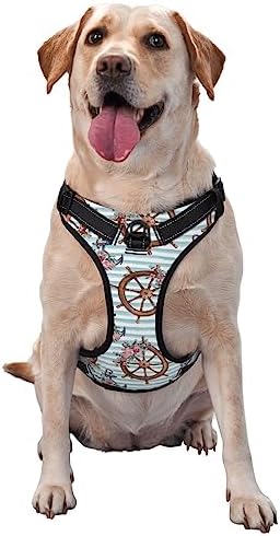  Food Illustration No Pull Dog Harness Adjustable Puppy Harness Reflective Dog Vest Harness Wear-Resistant Oxford Cloth Dog Harness With Leash For Small Medium Large Dogs