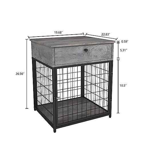  ACQUIRE Dog Crates For Small Dogs Wooden Dog Kennel Dog Crate End Table, Nightstand (Color : D, Size : As Shown)