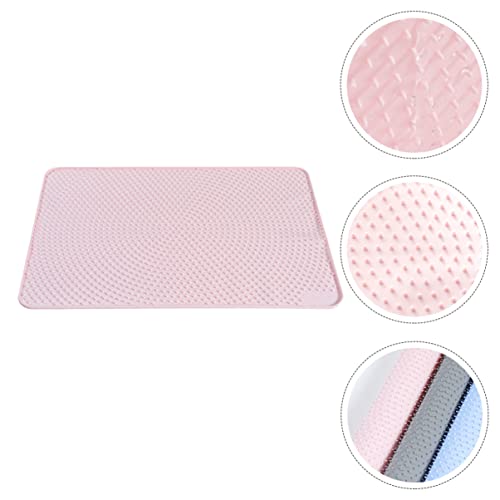  ULTECHNOVO Litter Mat Pet Tier Tray Pieces Cat Mat- Mat Food Placemat Foldable Cat Litter Pad Silicone 2 Tier Tray 2 Tier Tray 2 Tier Tray 2 Tier Tray Food Trays Food Trays Dog Food Tray