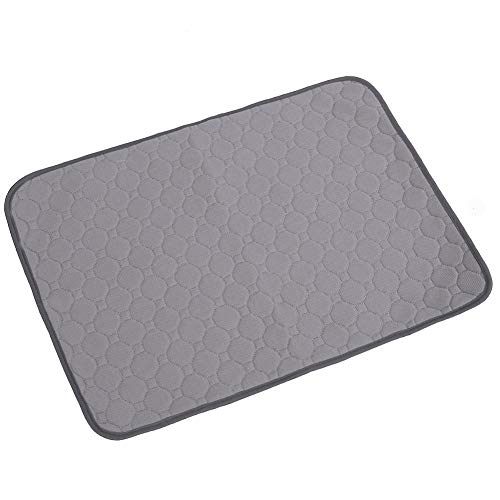  Pet Pee Pad Washable Dog Pee Pads Reusable Puppy Dog Training Pads Waterproof Whelping Pads Absorbent Pet Training Mat With Anti Slip Bottom For Dog Cat(L Gray)