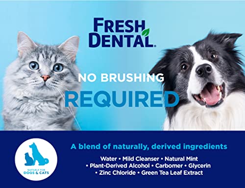  Naturel Promise Fresh Dental Clean Teeth Gel, 4 Fl Oz - Easy To Use Pet Dental Gel That Helps Remove Plaque, Tartar, And Freshen Breath-No Brushing Pet Oral Care For Dog Dental Care, Cat Dental Care
