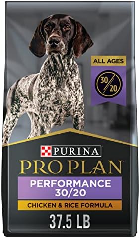  Purina Pro Plan High Calorie, High Protein Dry Dog Food, 30/20 Chicken & Rice Formula - 18 Lb. Bag