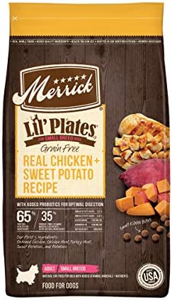  Merrick Lil Plates Grain Free Small Breed Recipe, 4-Pound, Chicken